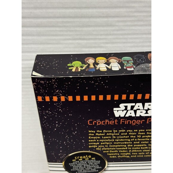 Star Wars Crochet Finger Puppets Complete Kit -Vader, Leia, Yoda,  Skywa… - Picture 3 of 8